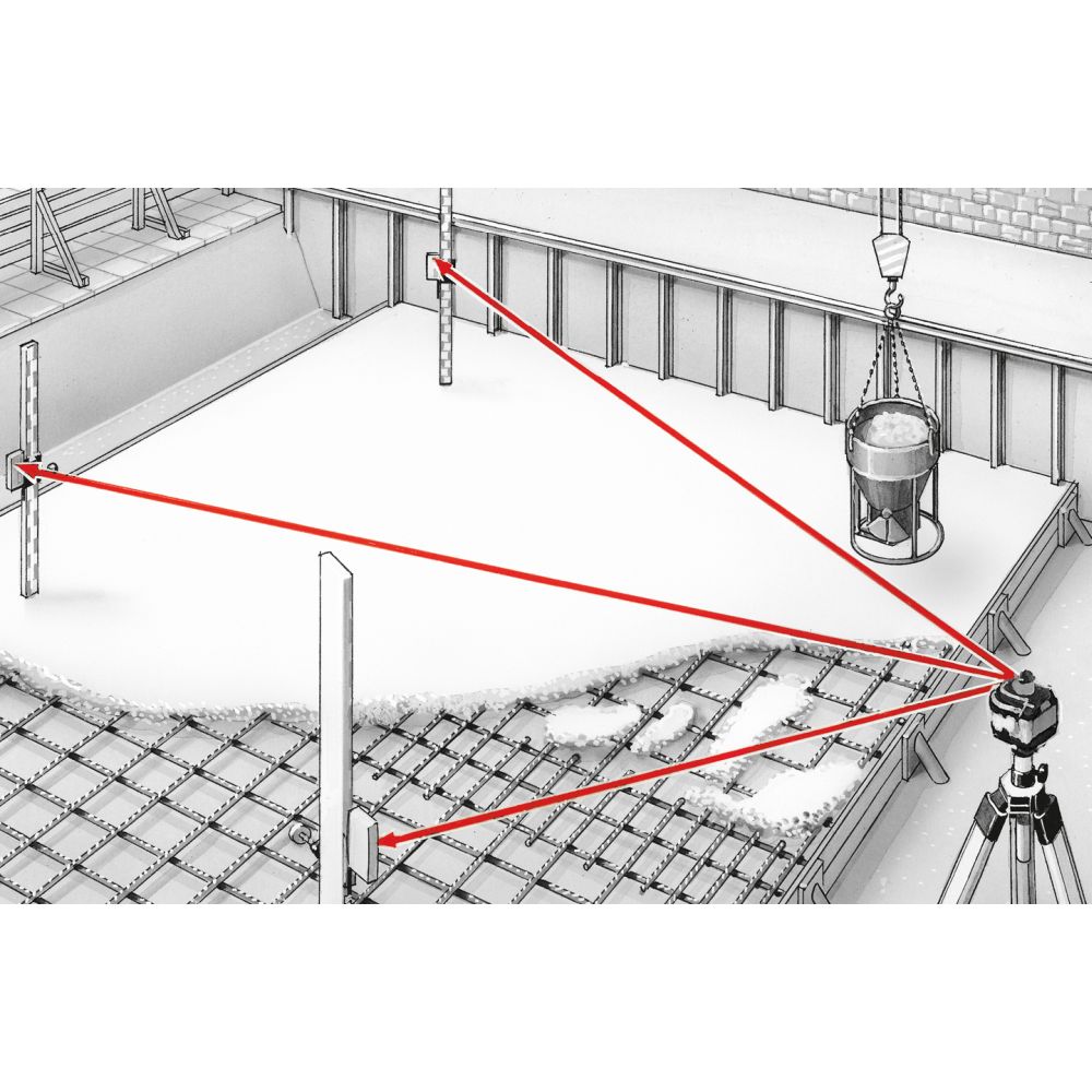 LL-053.00.09-2 LASER ROTACIJSKI Quadrum M350 S SET 1 LT/ + Stativ P 175 cm+LT štap 5m