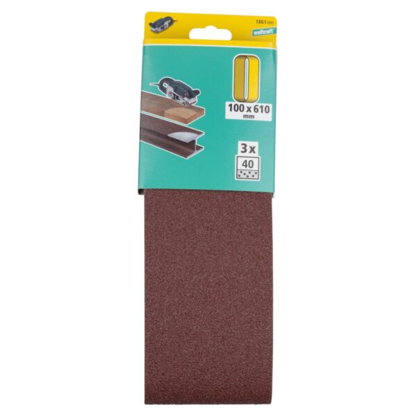 WOLFCRAFT brusne trake od platna 100 x 610 mm