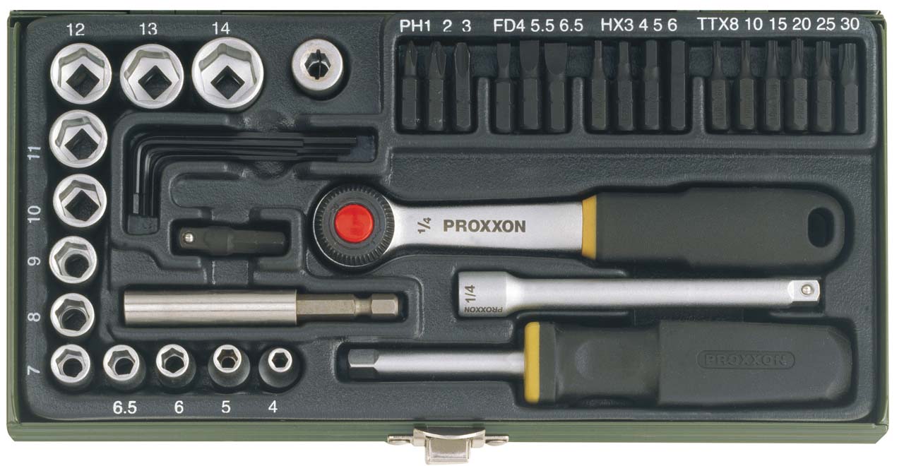 GRT. NASADNIH KLJUČEVA 1/4'' 4-14 mm (39 kom.)