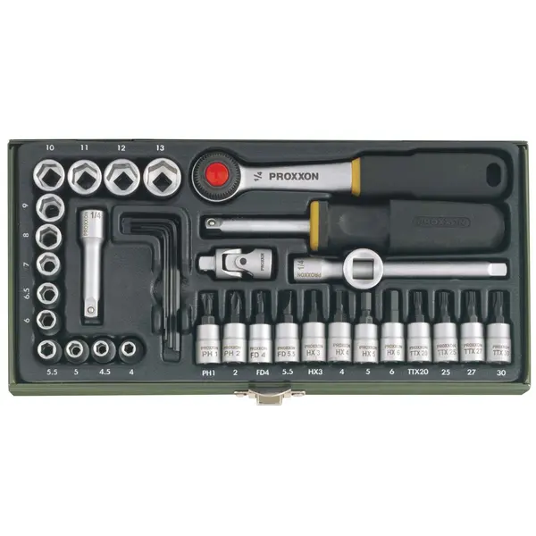 GRT. NASADNIH KLJUČEVA 1/4'' 4-13 mm (36 kom.)