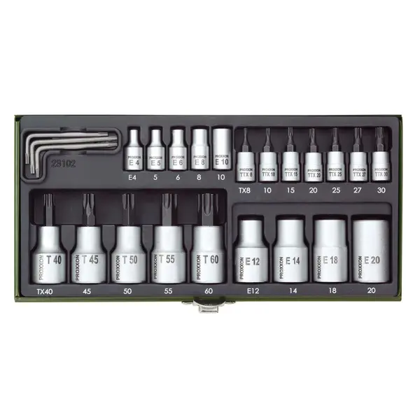 GRT. NASADNIH TX KLJUČEVA 1/4''+1/2'' TX8-TX60 (24 kom.)