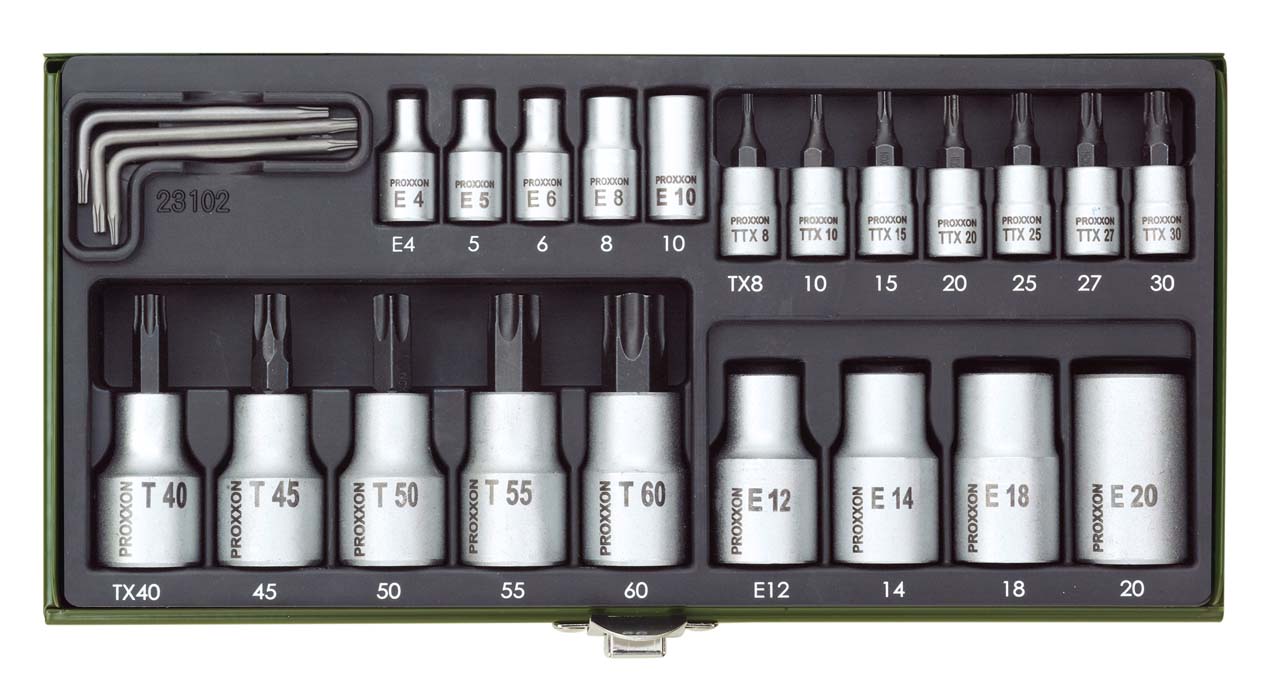 GRT. NASADNIH TX KLJUČEVA 1/4''+1/2'' TX8-TX60 (24 kom.)