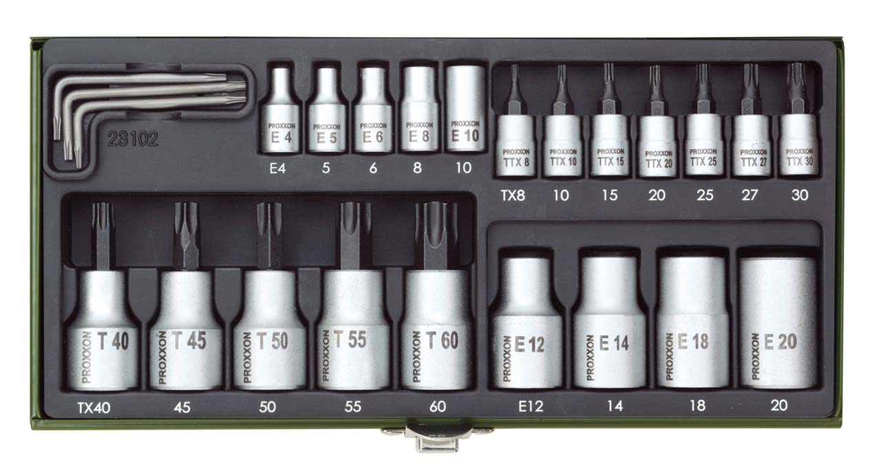 GRT. NASADNIH TX KLJUČEVA 1/4''+1/2'' TX8-TX60 (24 kom.)