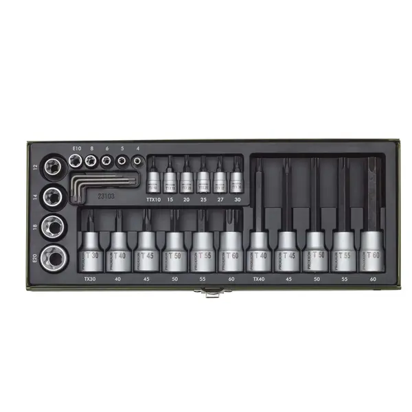 GRT. NASADNIH TX KLJUČEVA 1/4''+1/2'' TX8-TX60 (29 kom.)