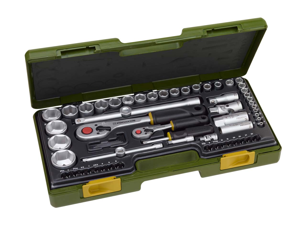 GRT. NASADNIH KLJUČEVA 1/4''+1/2'' (65 kom.)