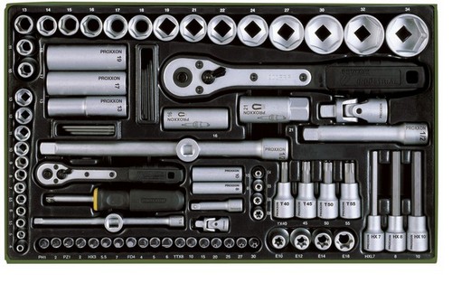 GRT. NASADNIH KLJUČEVA 1/4''+1/2''  86 kom.