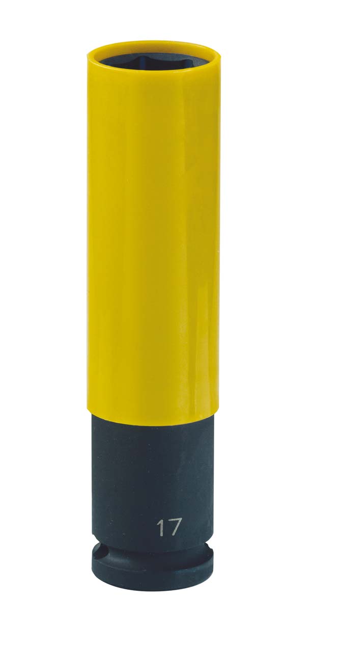 "KLJUČ NASADNI UDARNI ZA ALU 1/2"" - 17 mm/ 130 mm s PVC zašt."