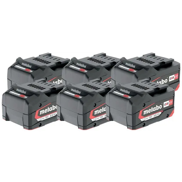 MET6.25151.000 BATERIJA 18V BASIC SET 6x4,0 Ah Li