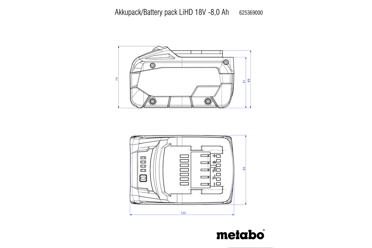 LiHD Battery pack 18 V - 10.0 Ah (625549000)