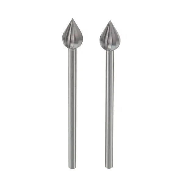 ŠTIFT ZA GLODANJE 6,0mm OBLIK PLAMENA 2kom.