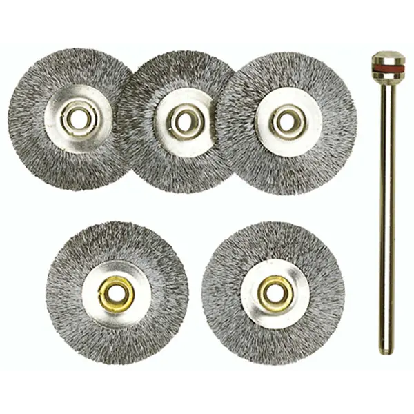 ČETKA ČELIČNA 22mm 5kom. + DRŽAČ